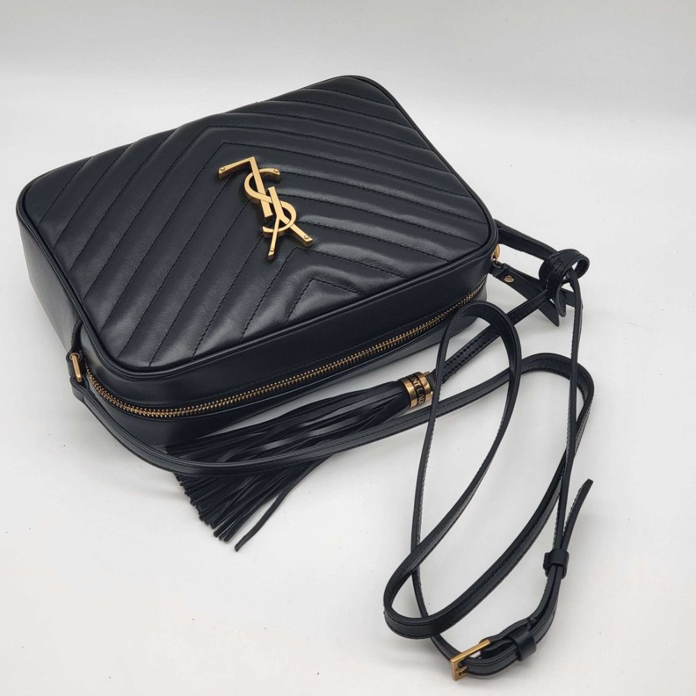 100% Authentic Yves Saint Laurent Lou Matelasse Leather Camera Crossbody Bag - Picture 6 of 13